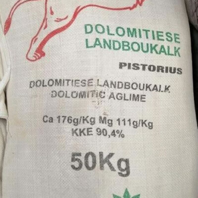Agricultural Lime dolomitic, natural Calcium & magnesium reduces acidity