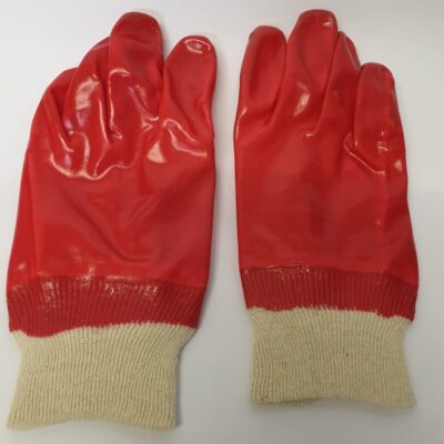 Gloves Red Rubber Short
